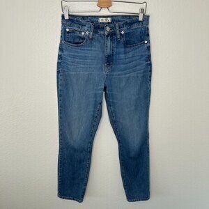 Madewell The High Rise Slim Boyjean 28 Medium Wash Minimalist Contemporary